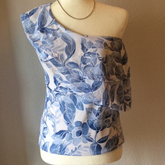 White House Black Market One Shoulder Top - Picture 8 of 8